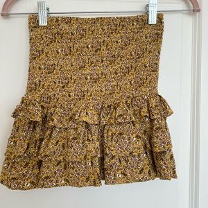 Spell & The Gypsy Collective Lioness Rouched Mini Skirt